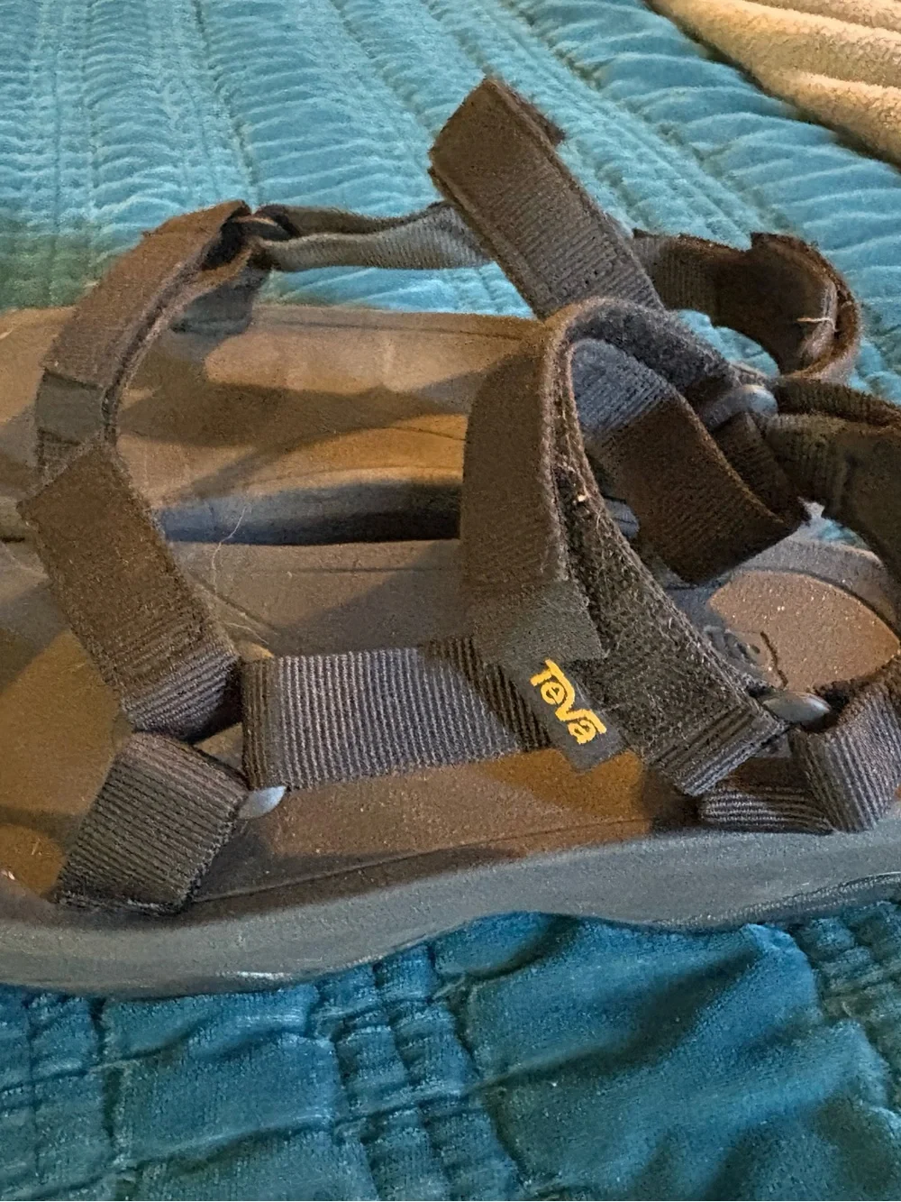 Teva Kids' Black Adjustable Sport Sandals